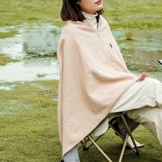 Wireless Heating Blanket Battery-Operated Heating Shawl Usb-Powered Shawl Blanket Bag 2-In-1 Electric Heating Scarf for Women