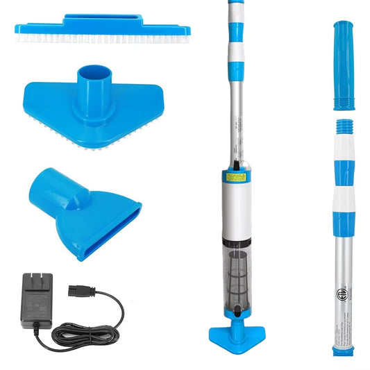 3 in 1 Cordless Rechargeable Pool Vacuum Cleaner Handheld Pool Cleaner Suitable for Spa Center Bathtub Sand Debris